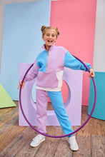 Load image into Gallery viewer, Color Block Pullover- Lavender and Blue
