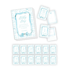 Load image into Gallery viewer, Handpainted Toille Pattern Milestone Cards
