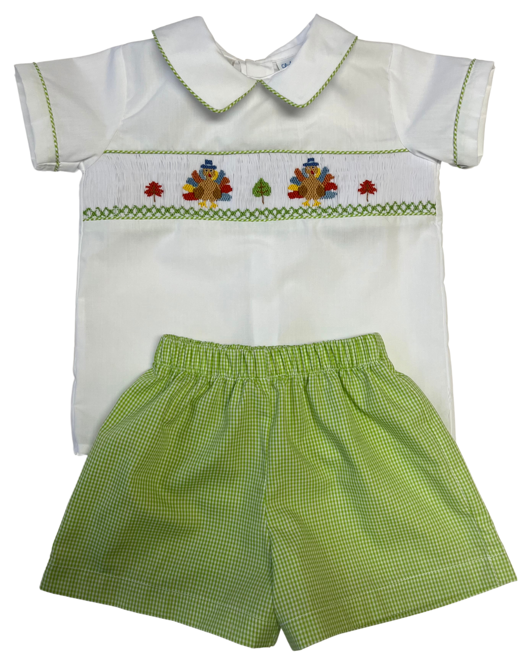 Turkey Smocked Short Set