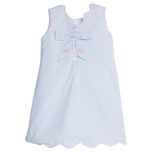 Load image into Gallery viewer, Embroidered Bow Back Dress- Watermelon
