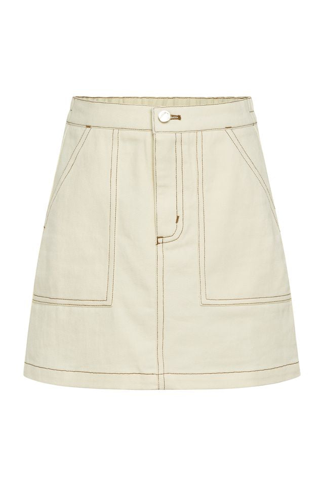 Sydney Skirt Cream/Tan