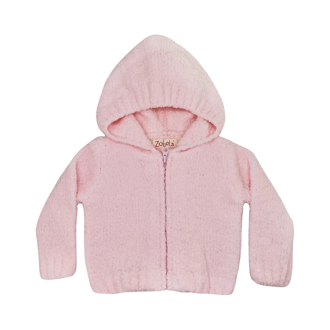 Chenille Hoodie- Pink