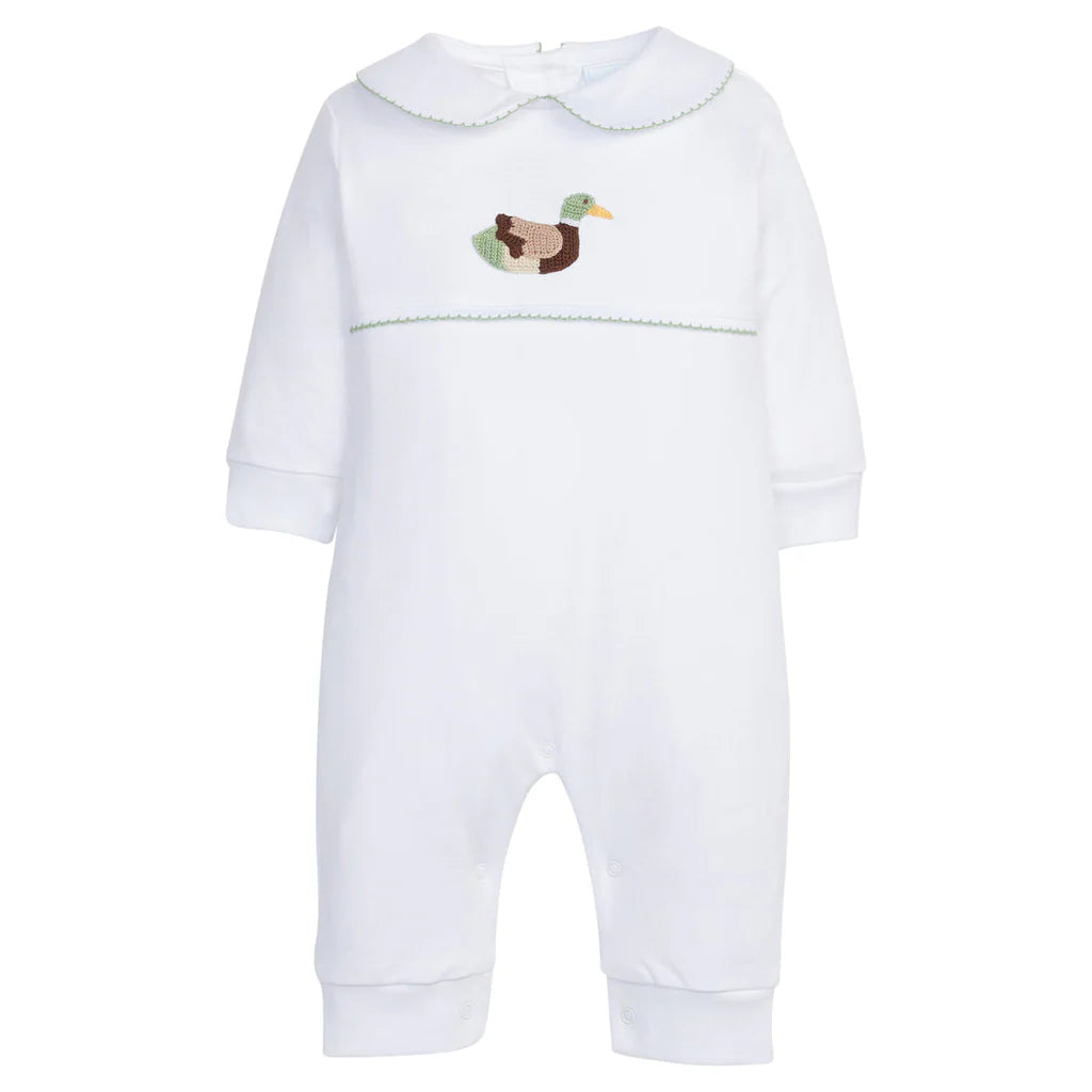 Crochet Playsuit- Mallard