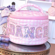 Load image into Gallery viewer, Dance Quilted Round Make Up Case
