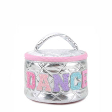Load image into Gallery viewer, Dance Quilted Round Make Up Case
