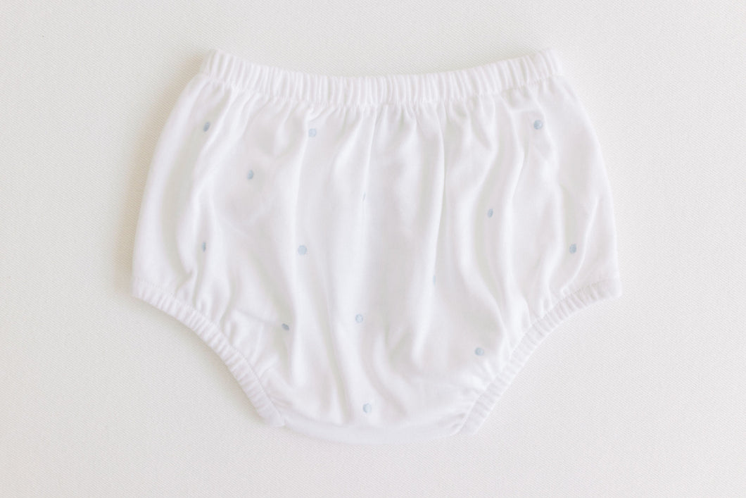 Diaper Cover- Blue dots