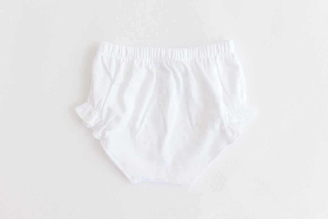 Diaper Cover- Ecru Dots