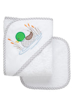 Load image into Gallery viewer, Hooded Towel and Washcloth Set

