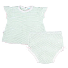 Load image into Gallery viewer, Knit Flutter Sleeve Diaper Set with Bows
