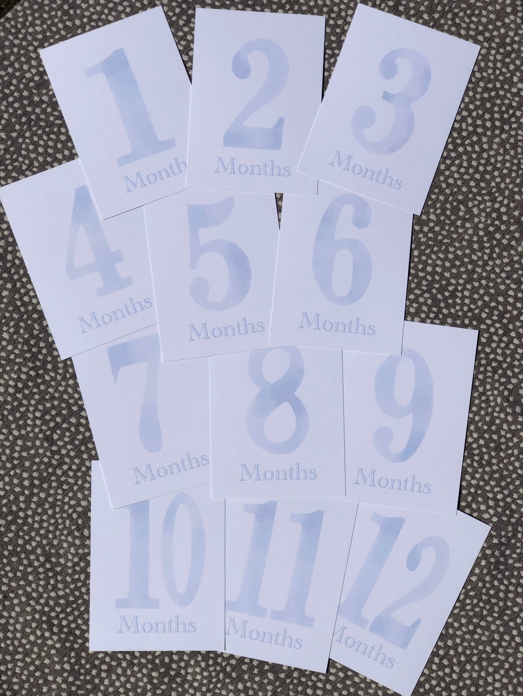 Monthly Milestone Cards-Boy