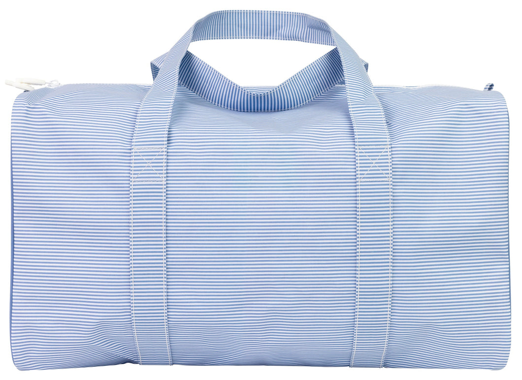 The Duffle Bag- Navy Mini Stripe