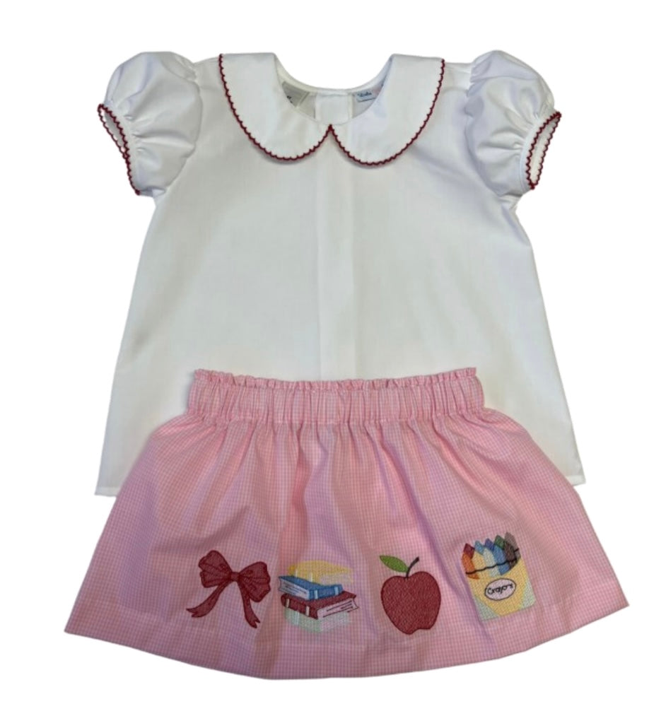 Olivia Back to School Skirt Set