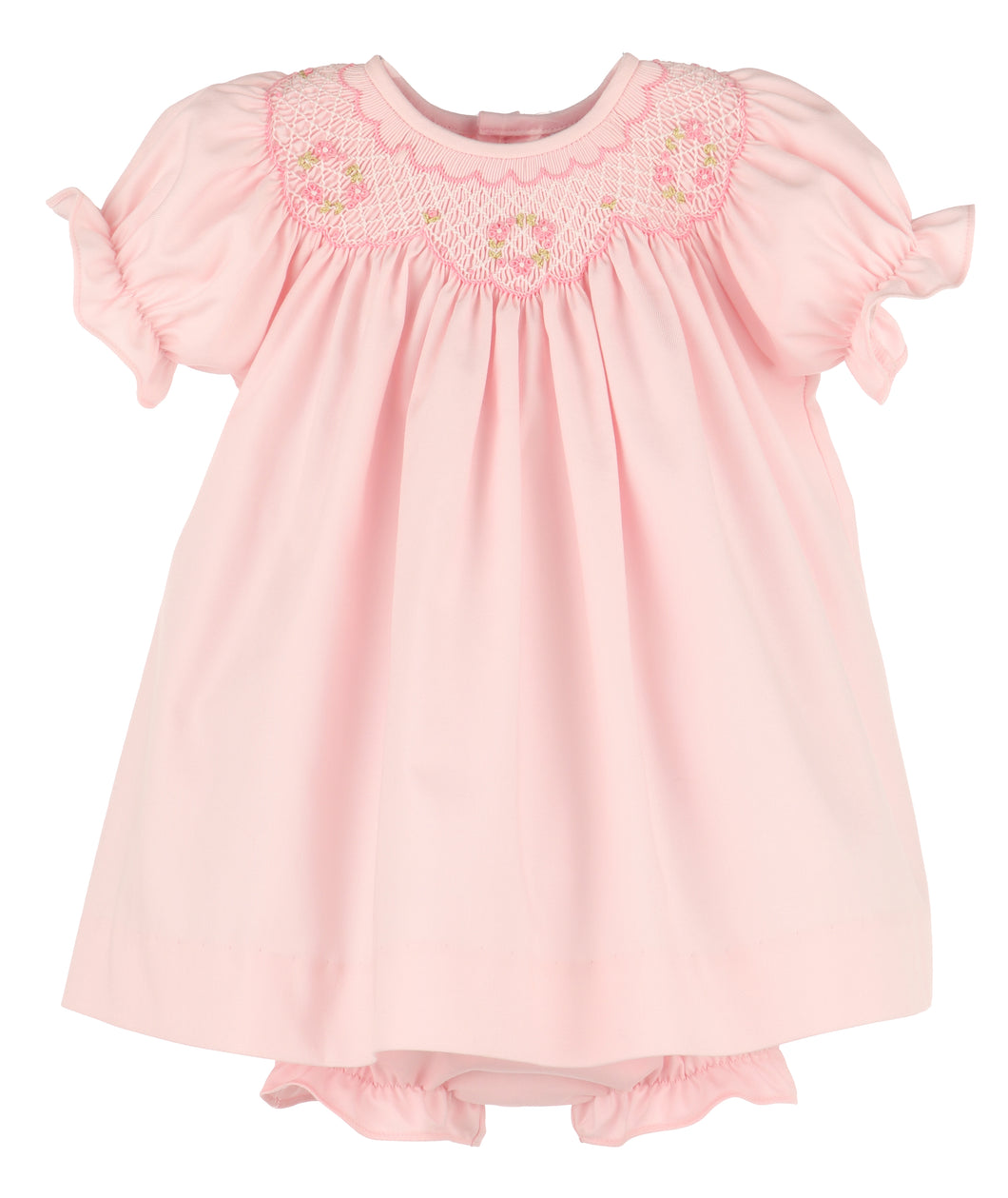 Classic Smock Bishop Set-PInk