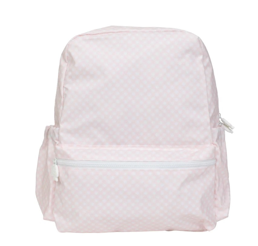 The Backpack - Large Pink Gingham