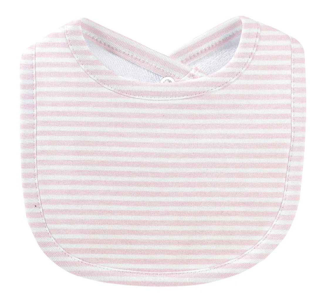 Pink Stripe Bib