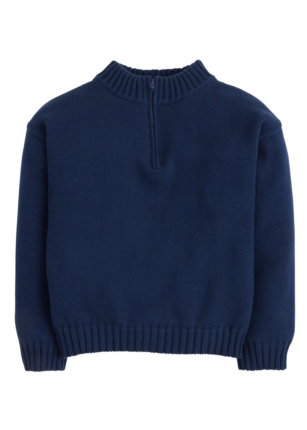 Quarter Zip Sweater- Navy