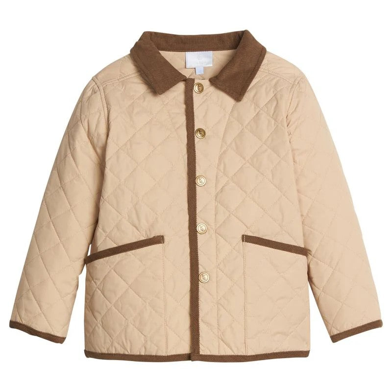 Classic Quilted Jacket- Khaki