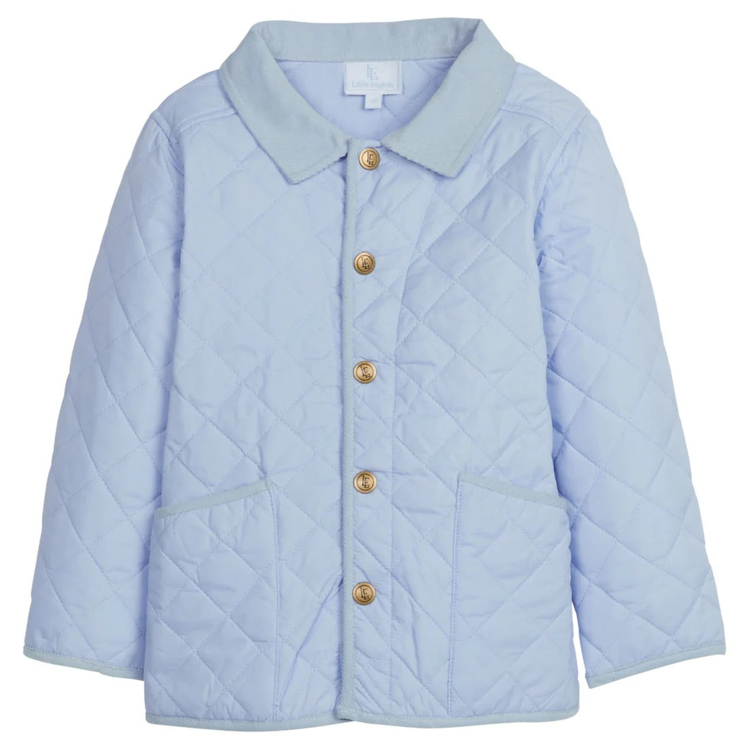 Classic Quilted Jacket- Light Blue