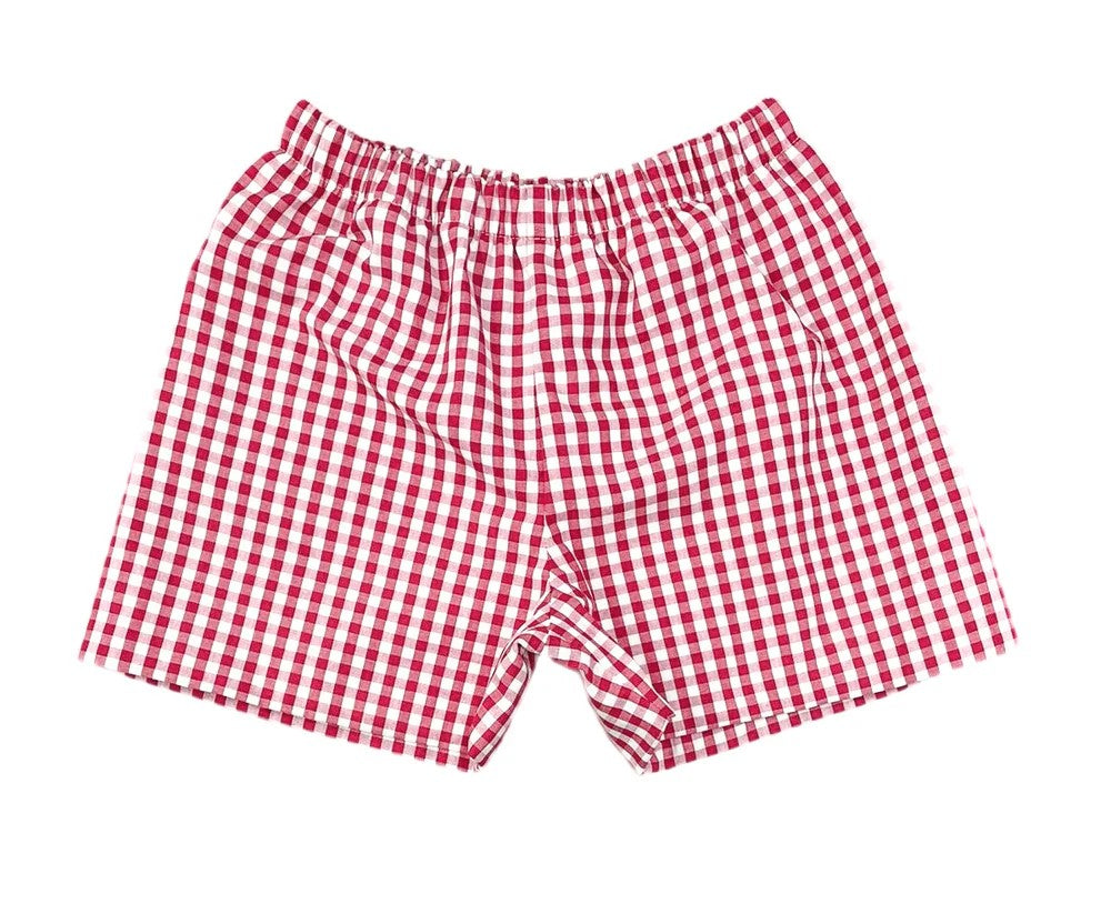 Conrad Shorts- Red Gingham