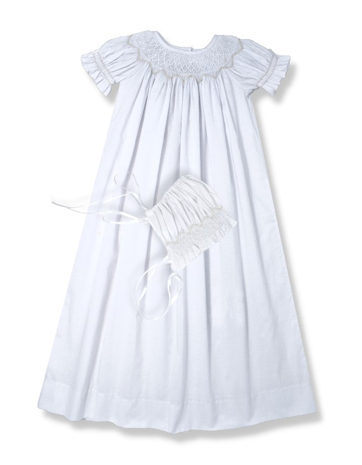 Rosebud Daygown Set - White