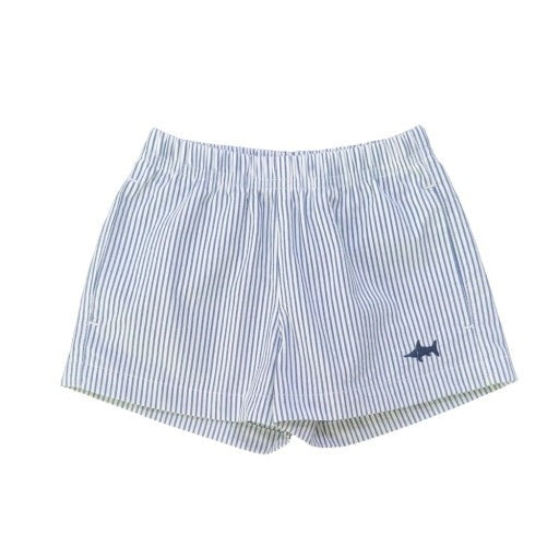 Napels Seersucker Short- Navy