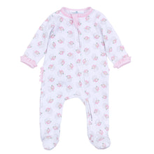 Load image into Gallery viewer, Santa Baby Ruffle Zip Footie
