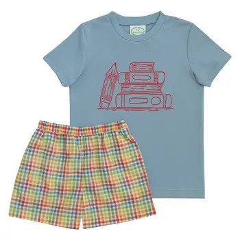 School Book T-Shirt Set