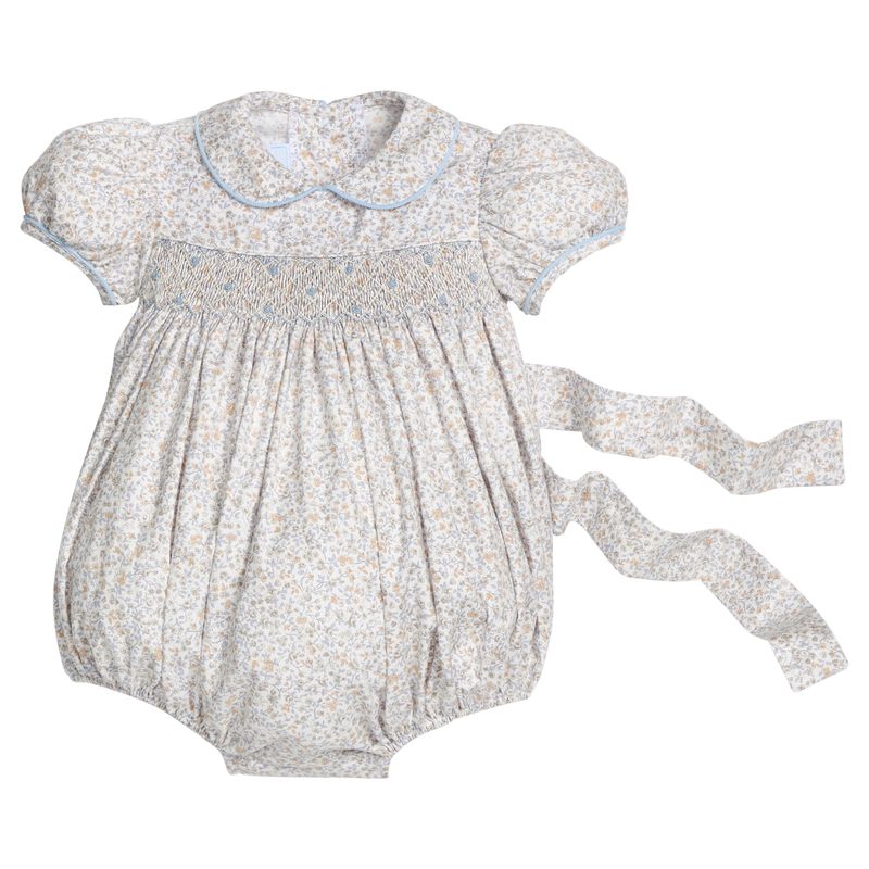 Smocked Peter Pan Bubble- Wintrhop Floral
