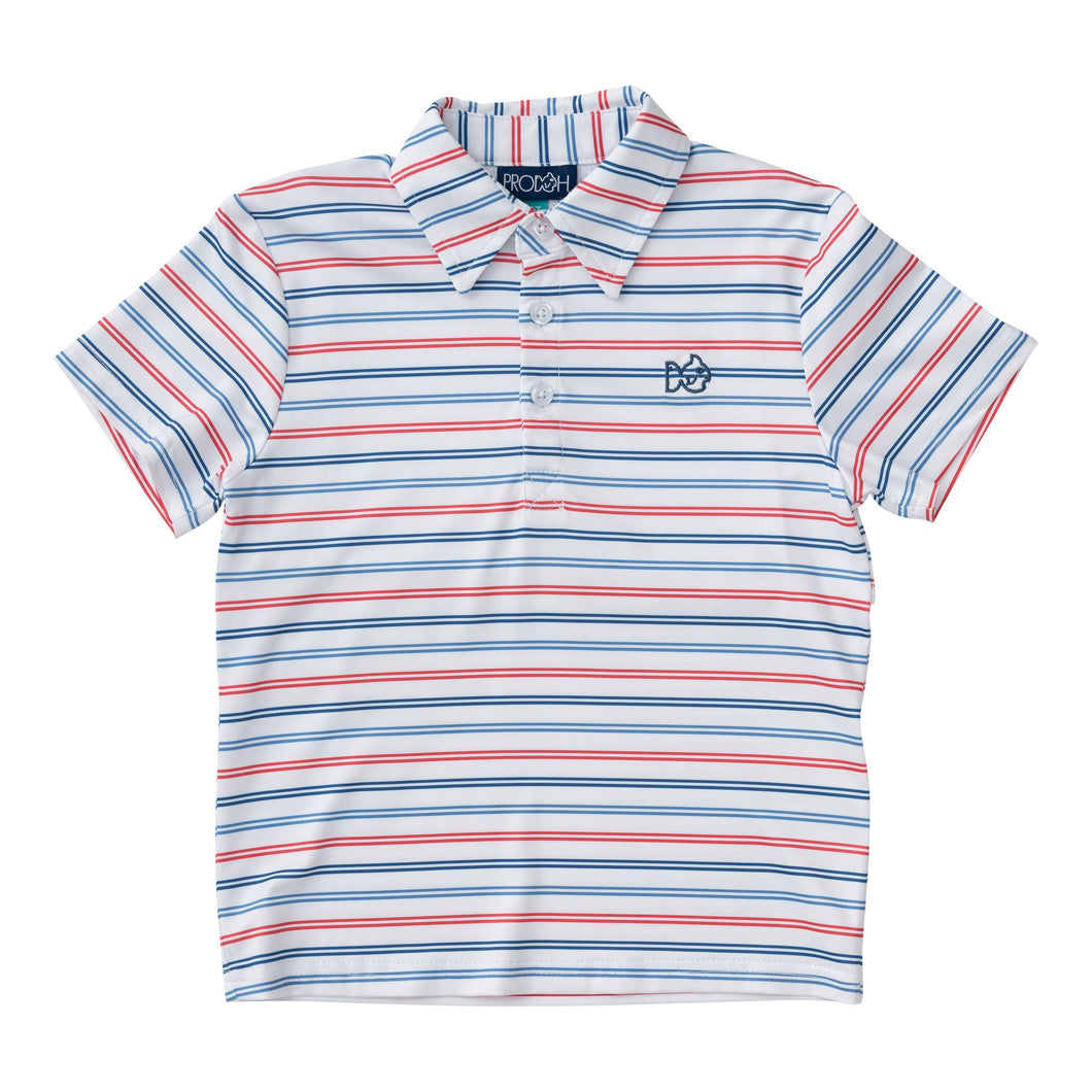 Performance Polo - USA Stripe