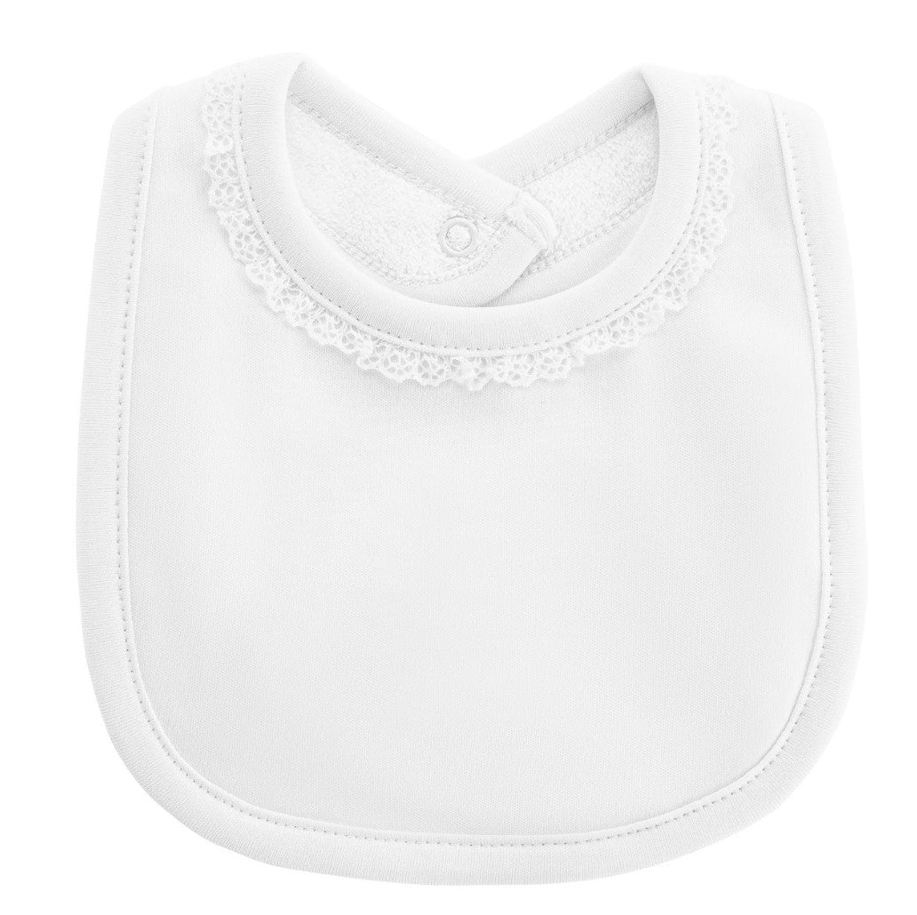 Bib with Lace Trim