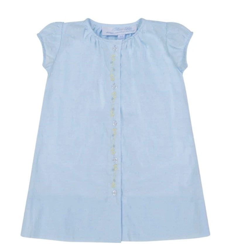 Blue Dotted Swiss Daygown