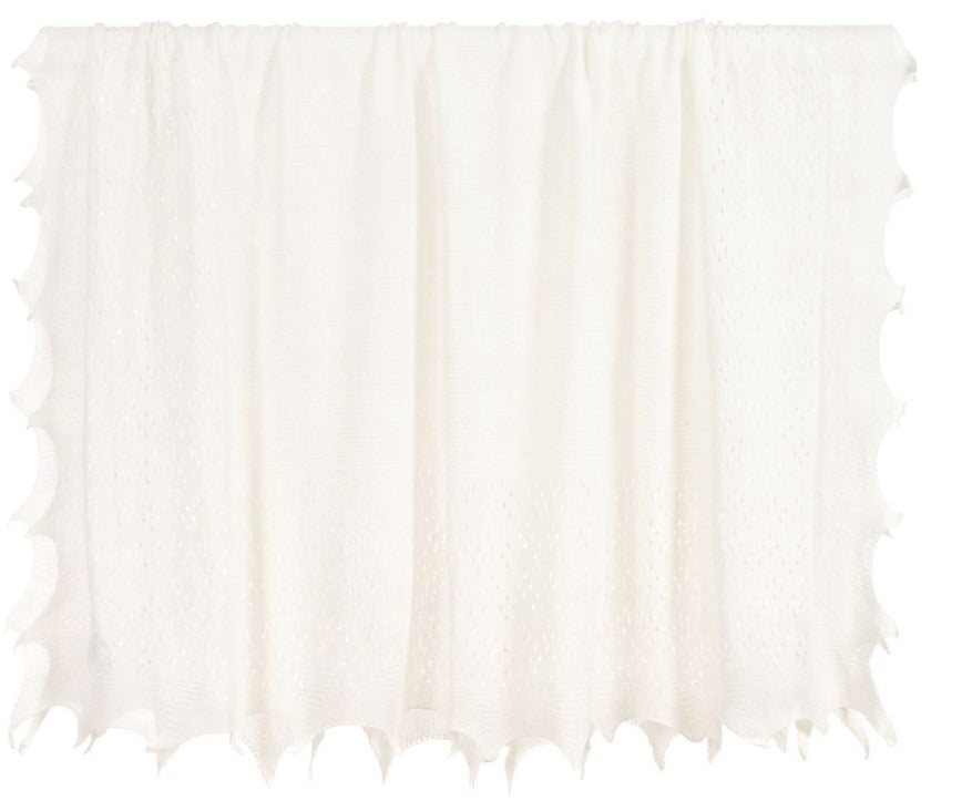 Scalloped Christening Blanket