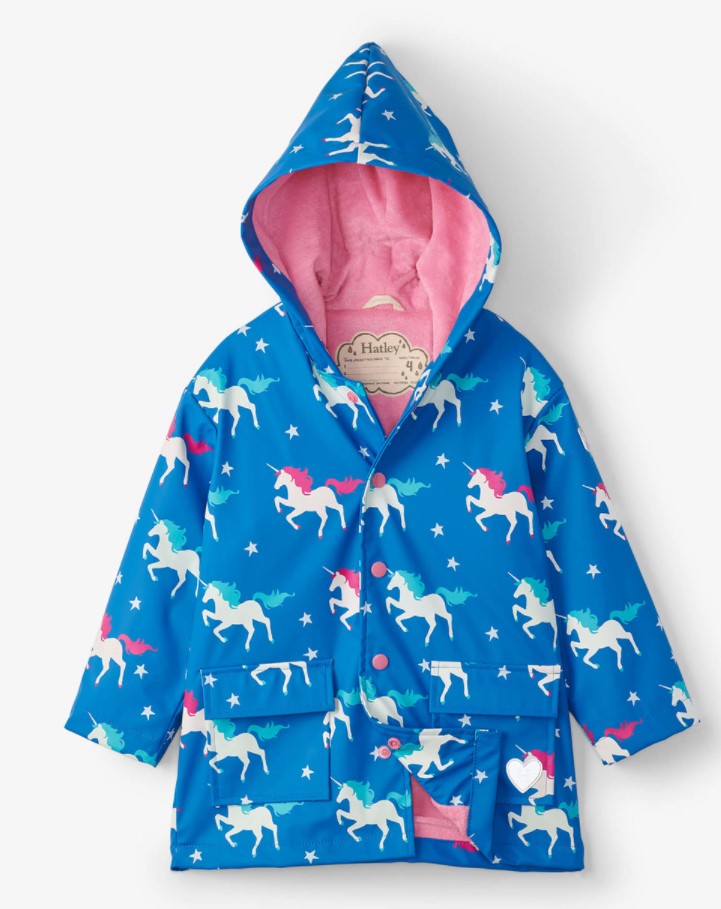 Color Changing Raincoat - Unicorn
